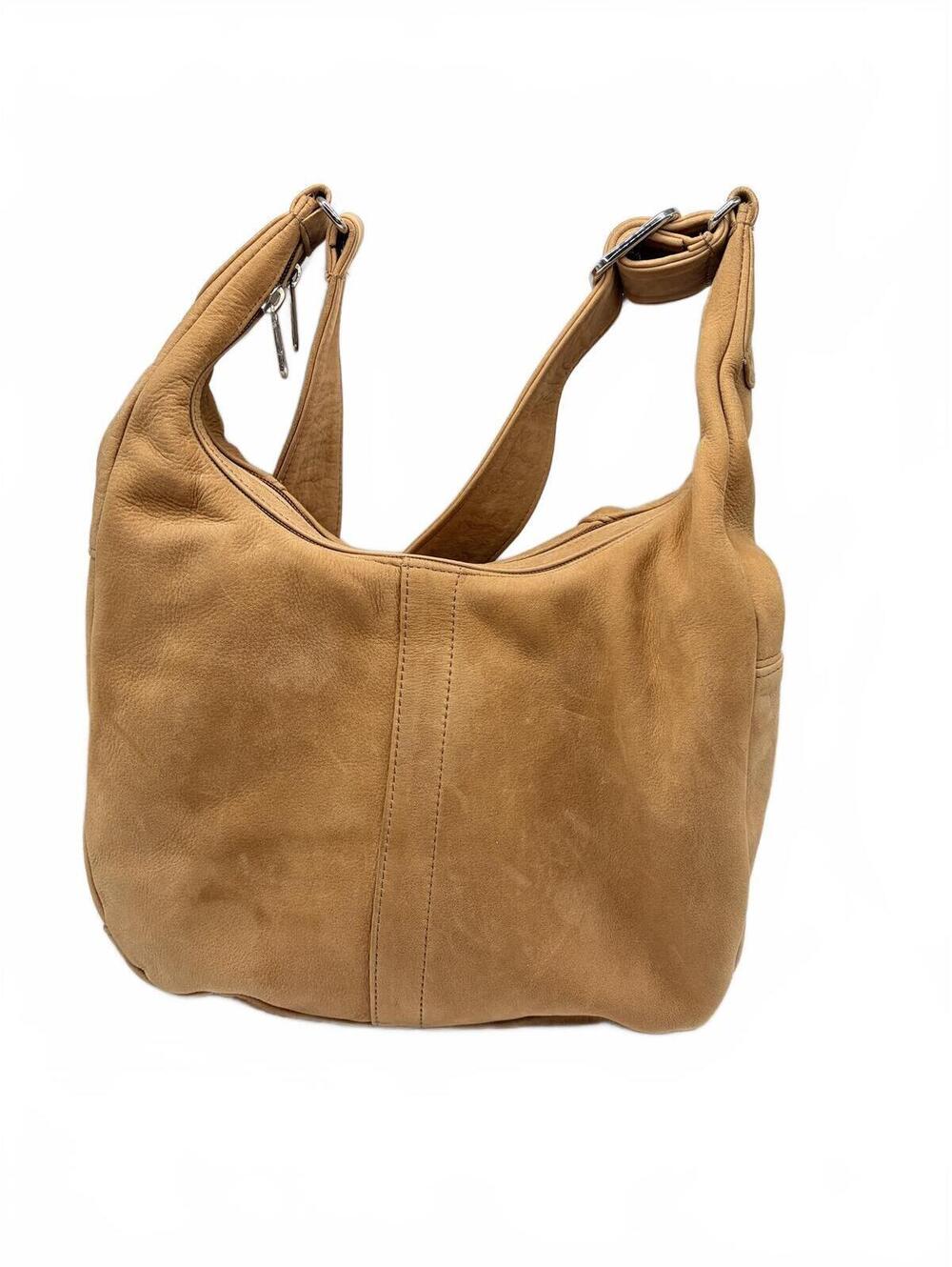 Coronado Leather Slouchy Hobo Bag Tan Steerhide CCW Concealed Carry Purse